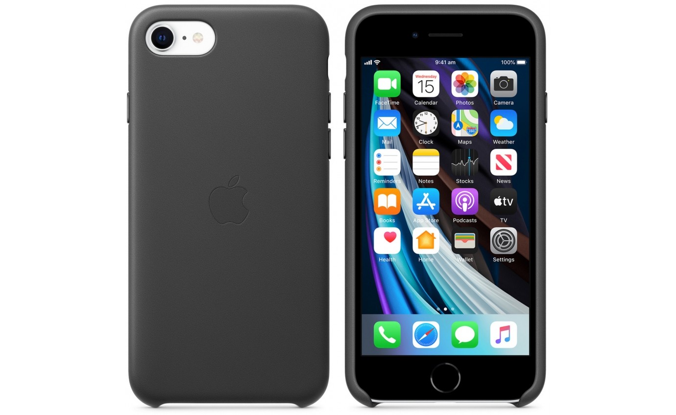 Apple iPhone SE Leather Case (Black) MXYM2FEA