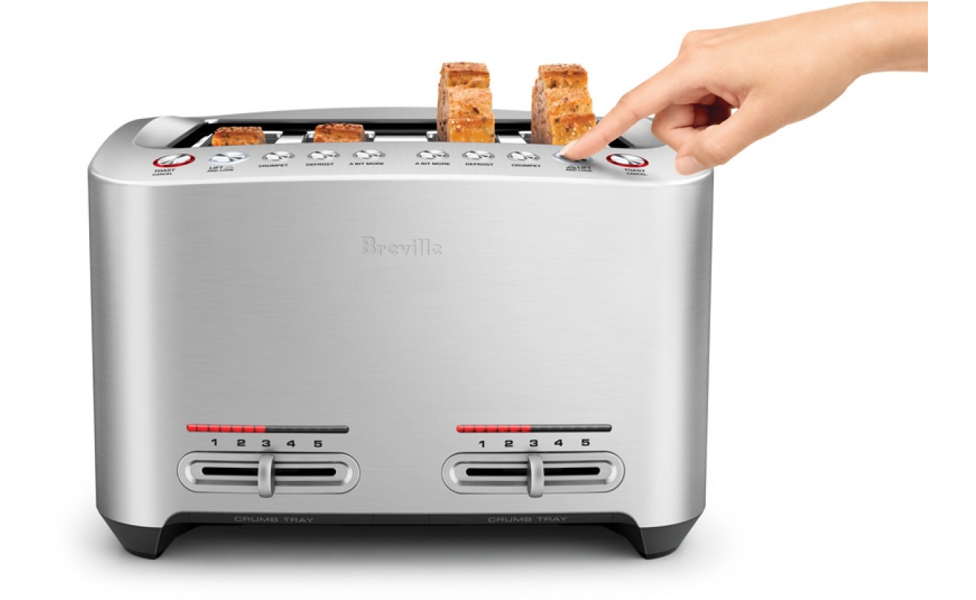 Breville the Smart Toast® 4 Slice Toaster (Stainless Steel) BTA845BSS
