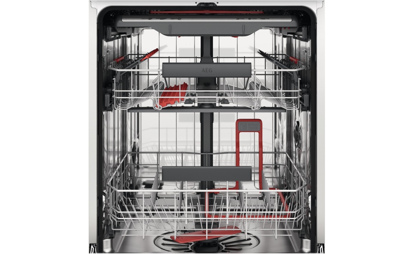 AEG 60cm Built-Under Dishwasher (Stainless Steel) FFE73600PM