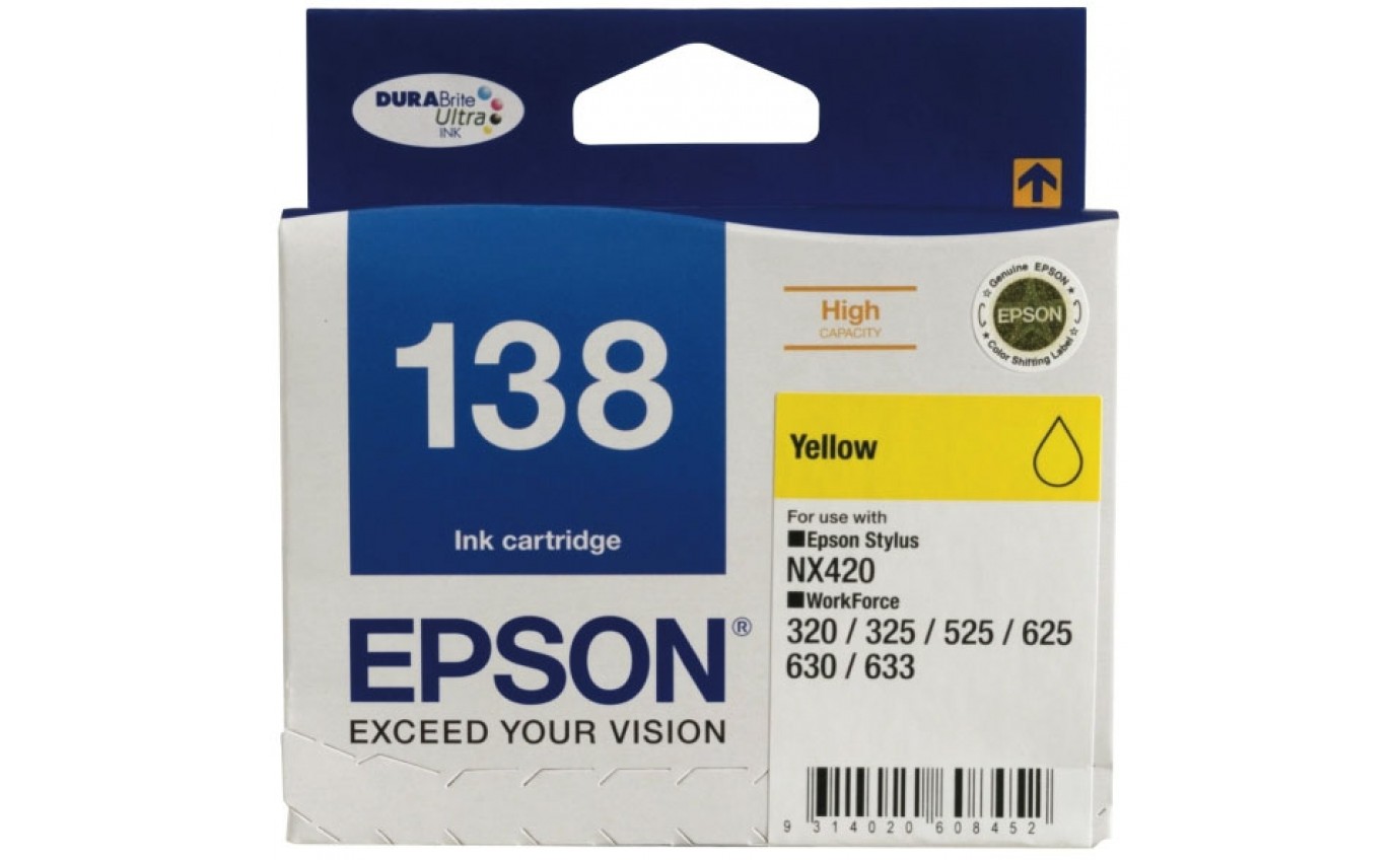 Epson Durabrite Yellow Ink Cartridge T138492
