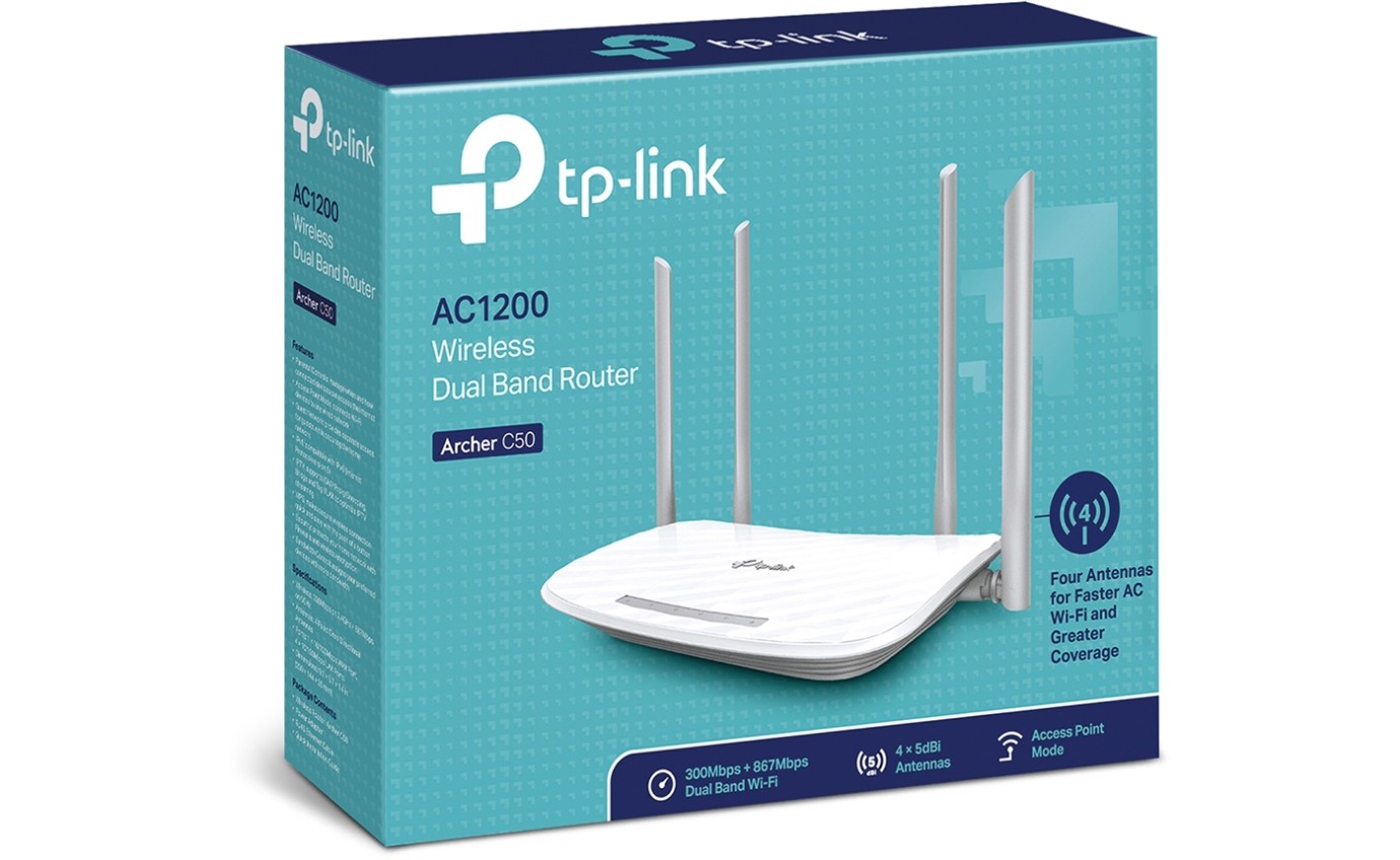 TP-Link AC1200 Wireless Dual Band Wi-Fi 5 Router ARCHERC50