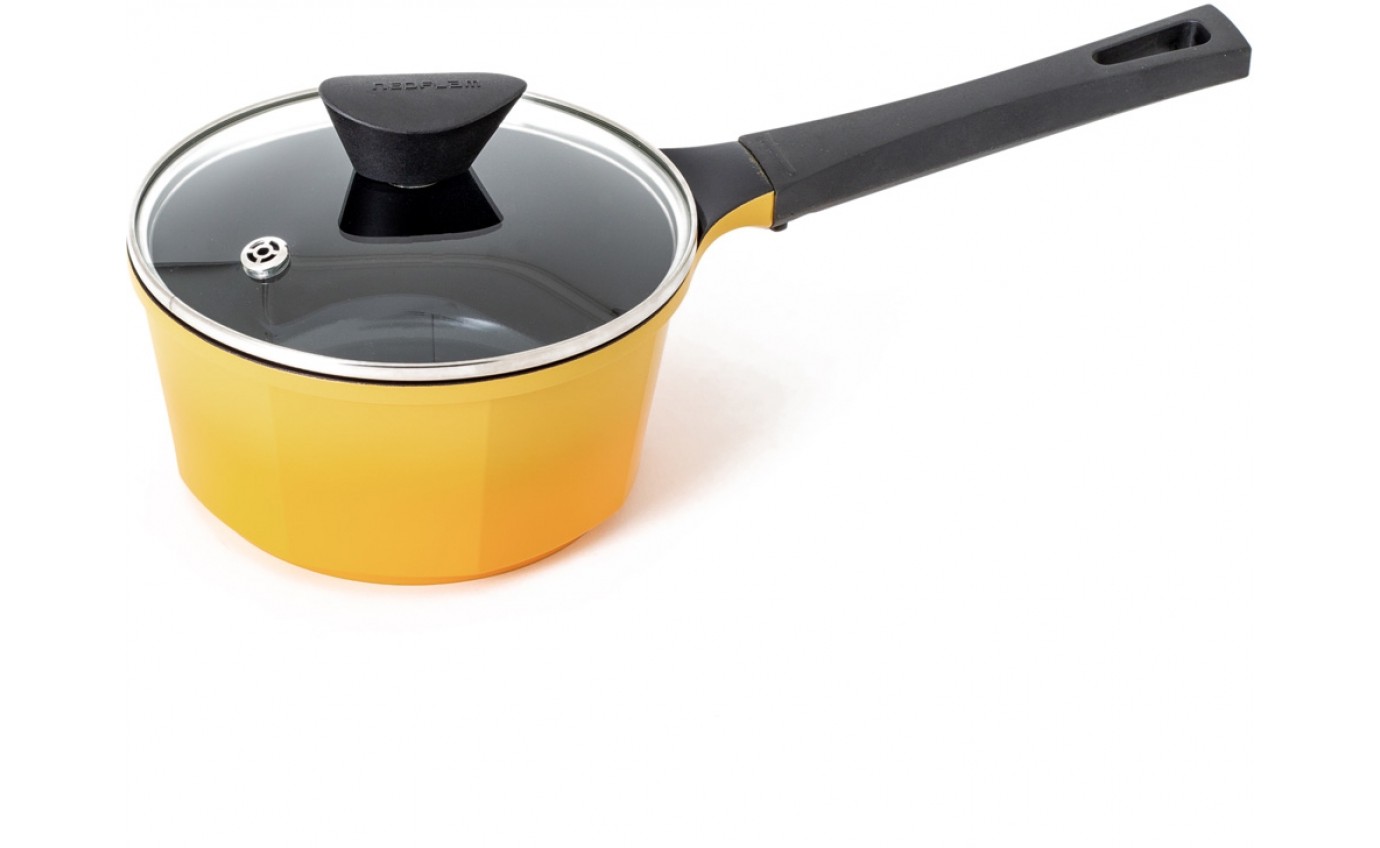 Neoflam 18cm Venn Sauce Pan Induction Yellow ECVES18I