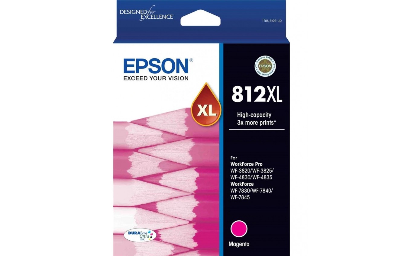 Epson 812XL DURABrite Ultra Ink Cartridge (Magenta) T05E392