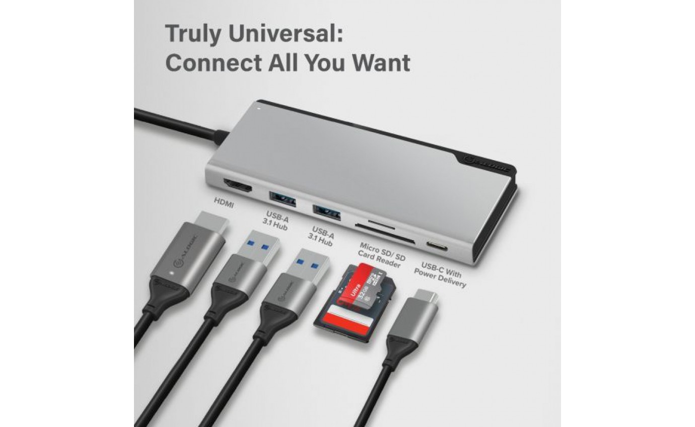 Alogic USB-C Ultra Uni Hub (Space Grey) ULDUNISGR