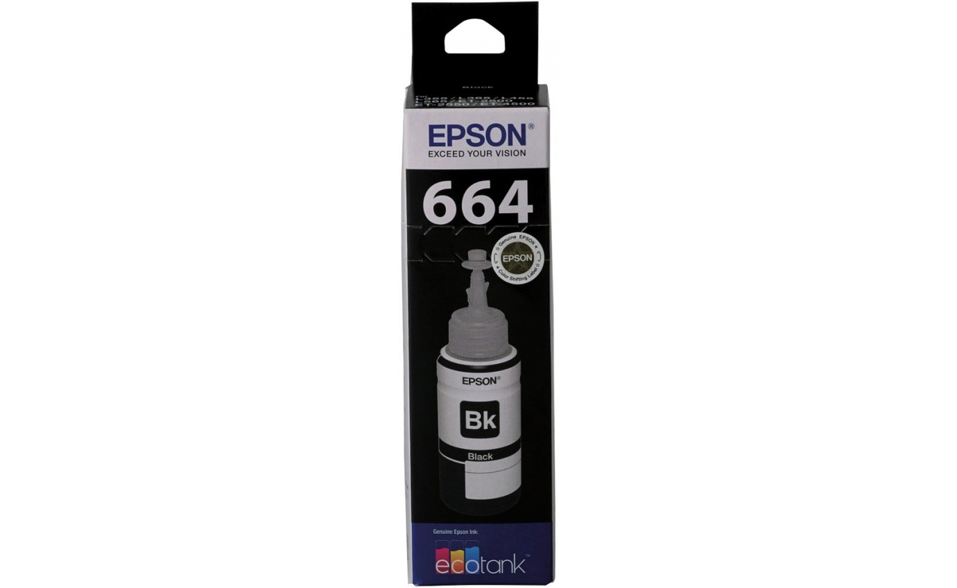 Epson T664 EcoTank Ink Bottle (Black) T664192