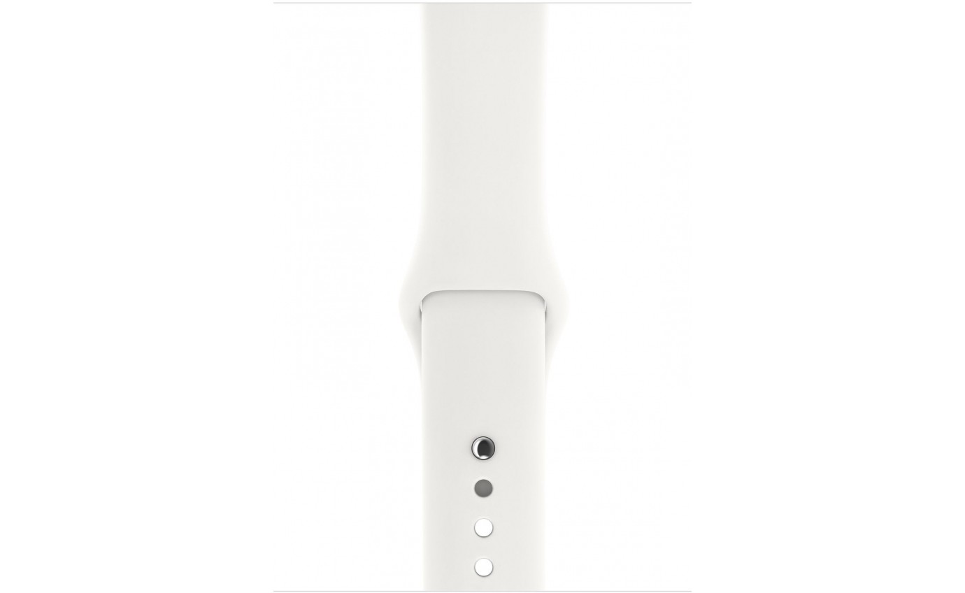 Apple Watch Series 3 GPS 38MM Silver Aluminium Case w/ White Sport Band MTEY2XA