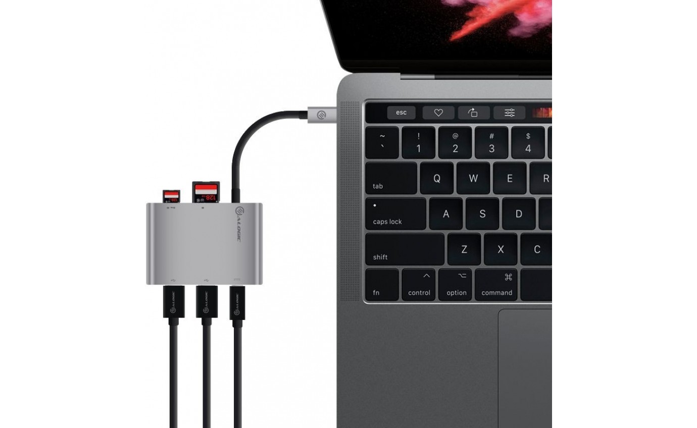 ALOGIC USB-C MultiPort Adapter with Card Reader VPLUCCR2ACHSGR
