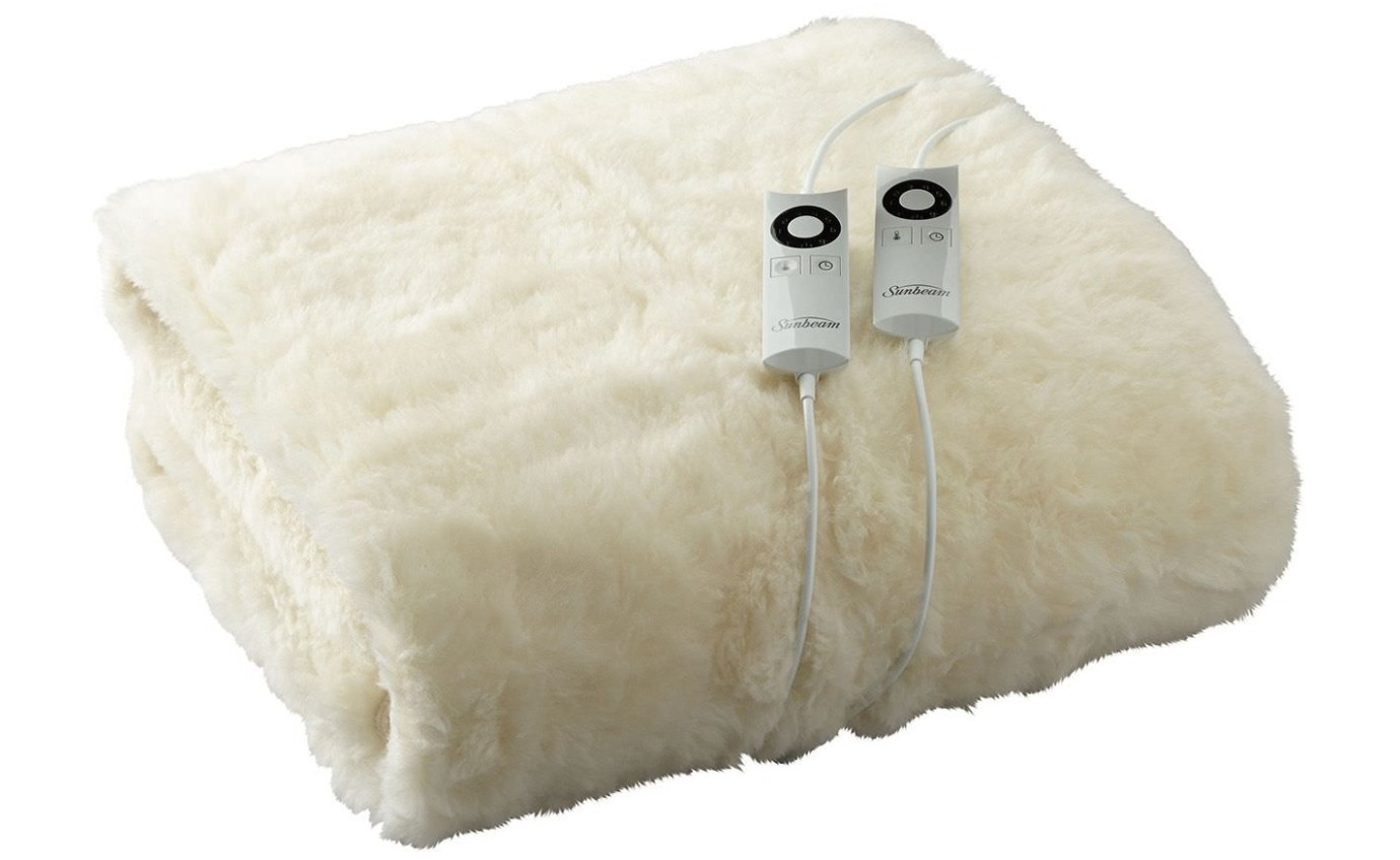 Sunbeam Sleep Perfect Wool Fleece Electric Blanket (Super King) BLW5681