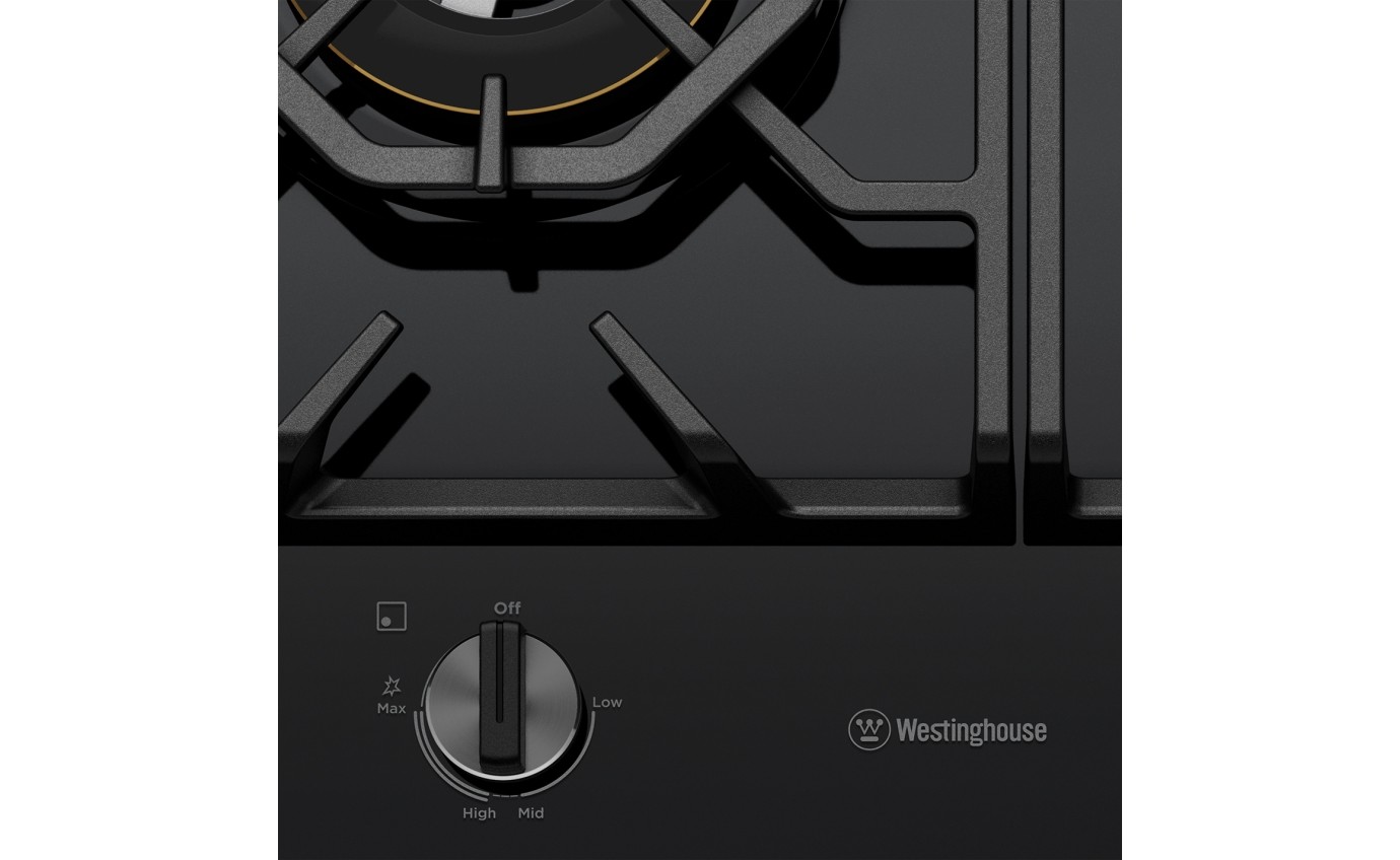 Westinghouse 60cm Gas on Glass Cooktop WHG638BC