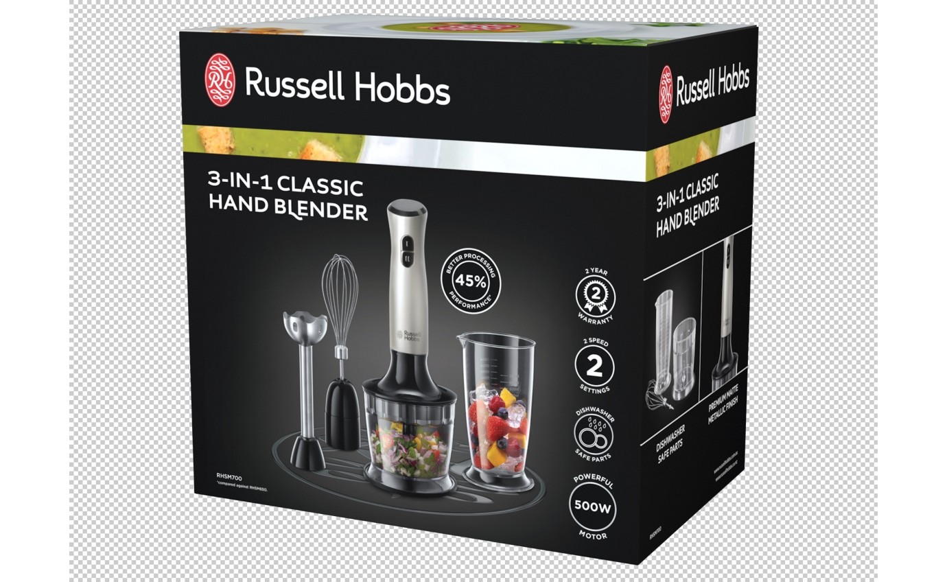 Russell Hobbs 3-in-1 Classic Hand Blender RHSM700