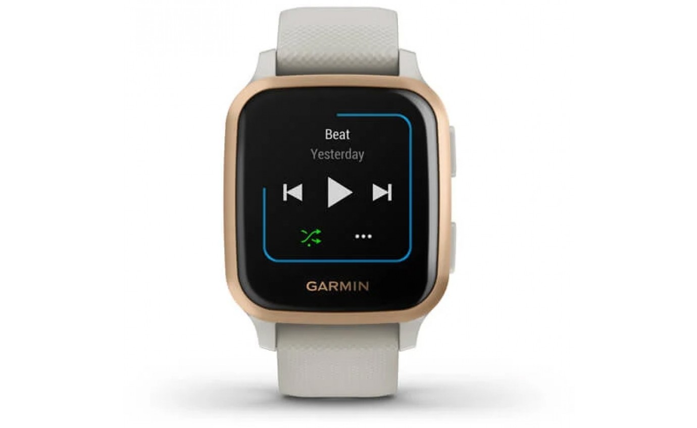 Garmin Venu® Sq Music Smartwatch (Rose Gold/Light Sand) 100242611