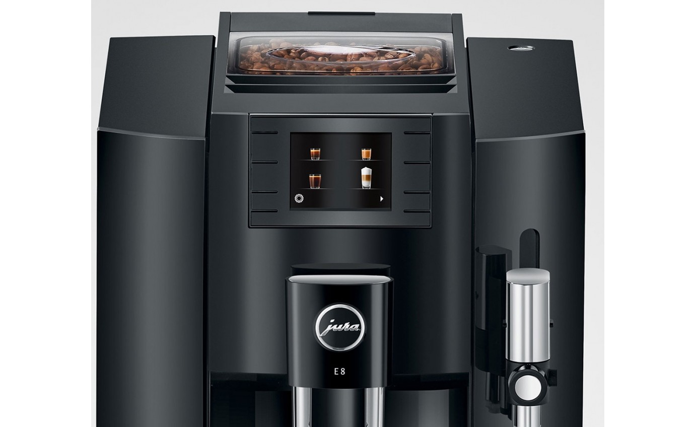 Jura E8 Automatic Coffee Machine (Piano Black) 15372