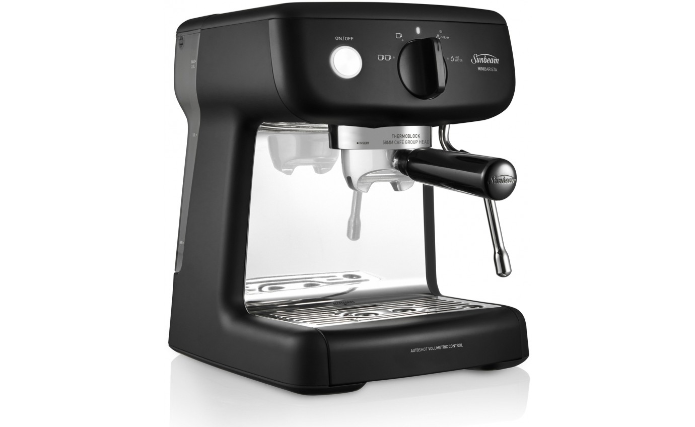 Sunbeam Mini Barista Coffee Machine (Black) EM4300K