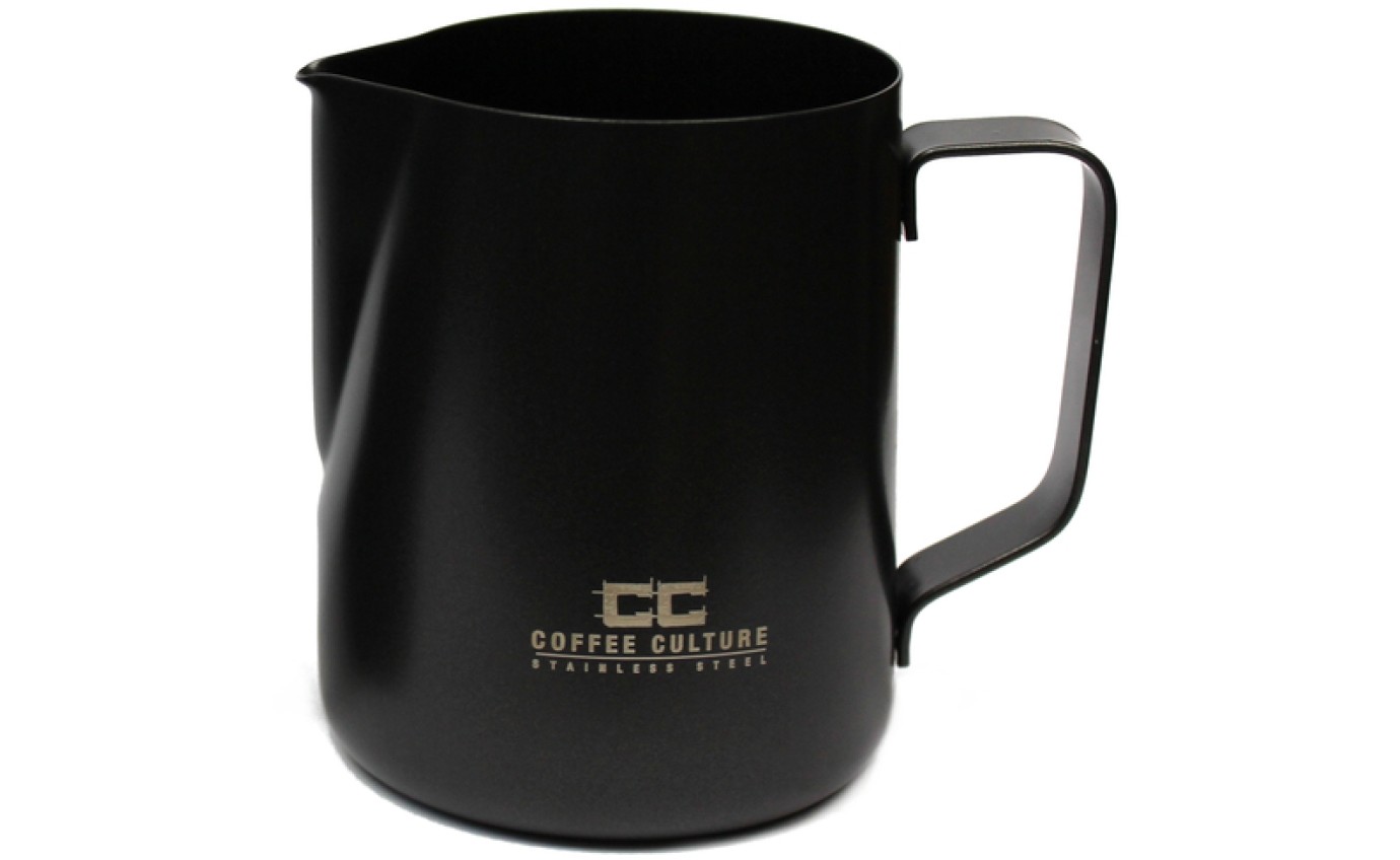 Coffee Culture 600ml Stainless Steel Milk Frothing Jug (Matte Black) CCBK600