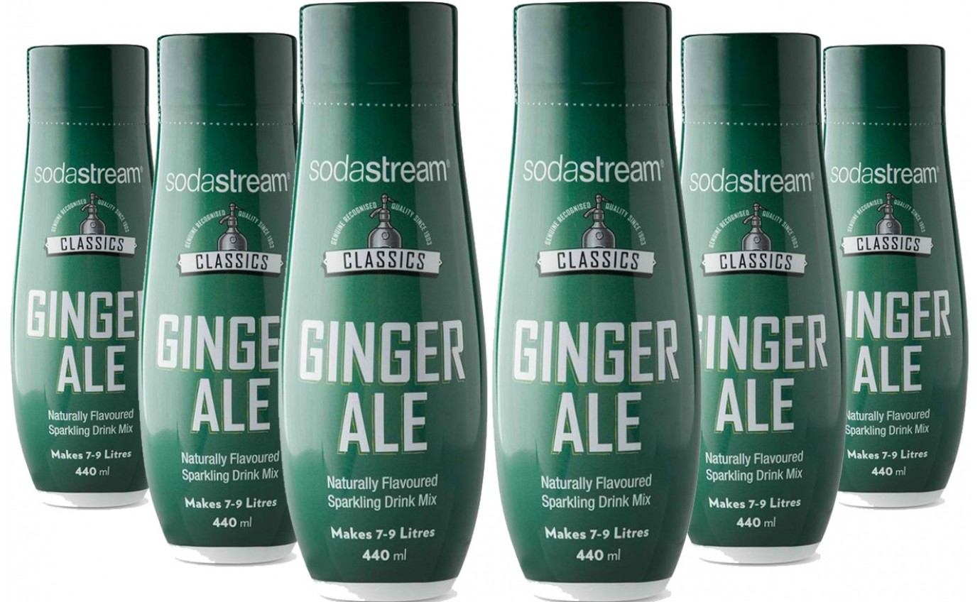 SodaStream Ginger Ale Syrup 440ml (6 Pack) 14242016106PK
