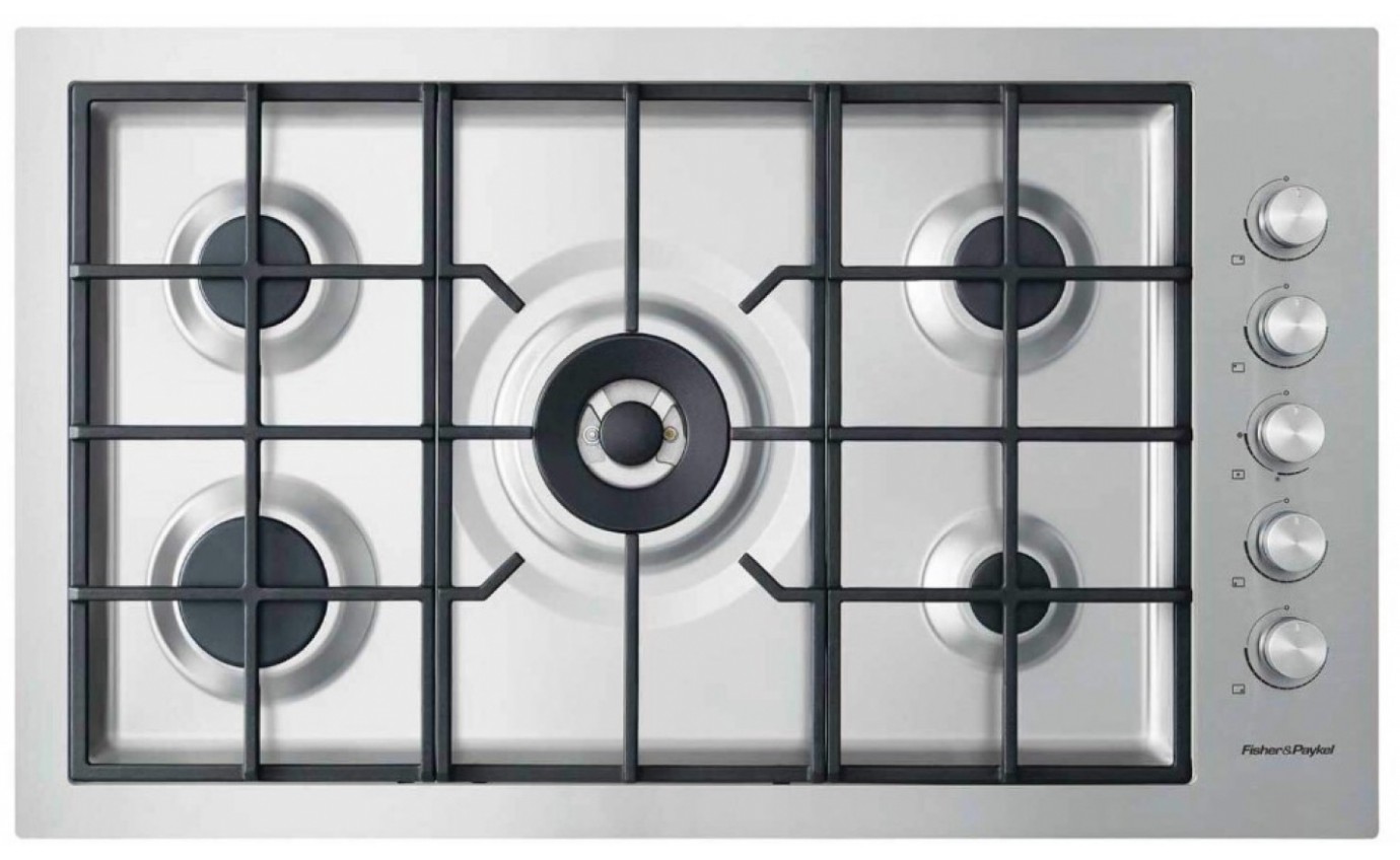 Fisher & Paykel 90cm 5 Burner Gas Cooktop CG905DWNGFCX3