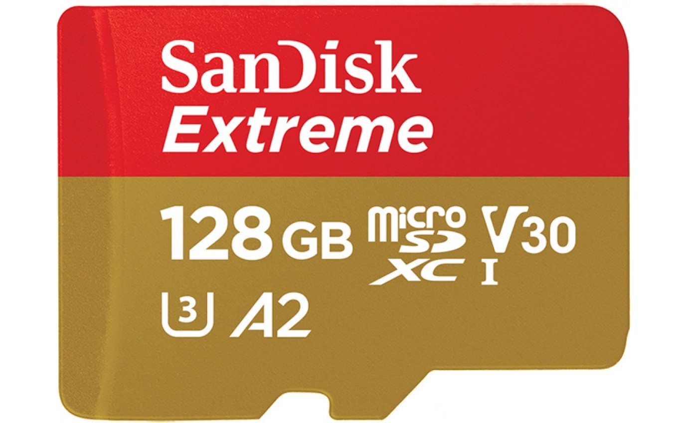 Sandisk 128GB Extreme microSD UHS-I Memory Card SDSQXA1128GGN6AA