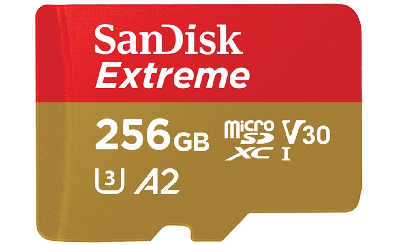 SanDisk Extreme UHS-I microSDXC Memory Card (256GB) SDSQXA1256GGN6MA