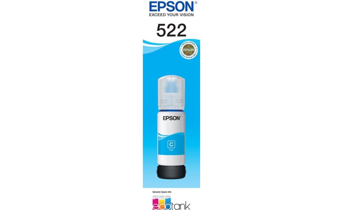 Epson 522 Ink Bottle (Cyan) T00M292