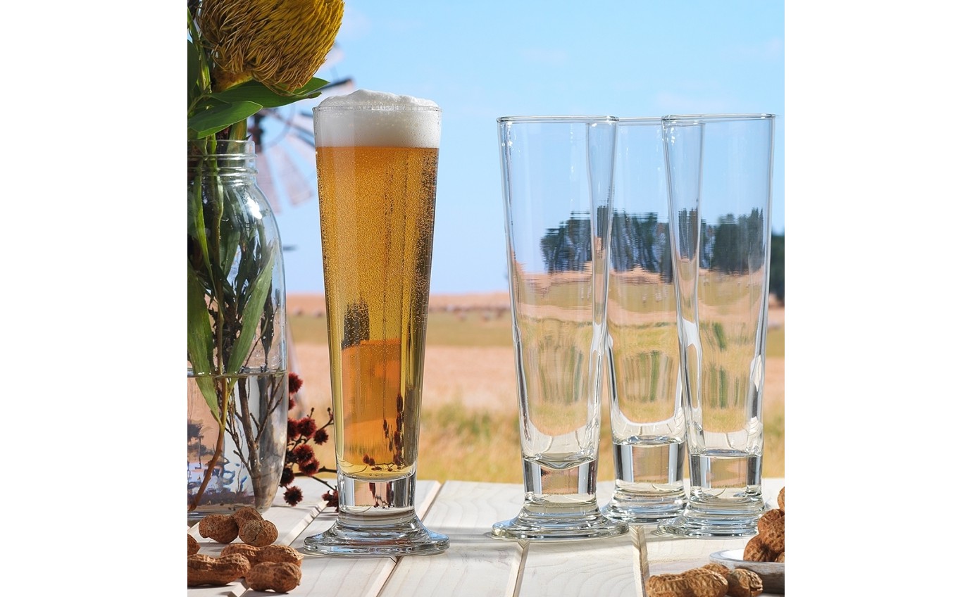 Ecology Classic Pilsner Beer Glass 420ml Set of 4 EC16315