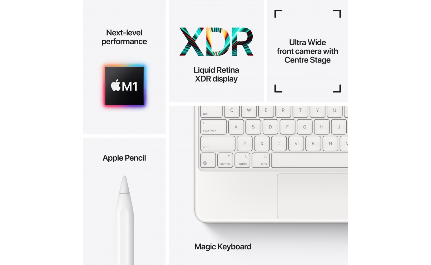 Apple iPad Pro 12.9-inch Wi-Fi 1TB (Silver) [2021] MHNN3XA