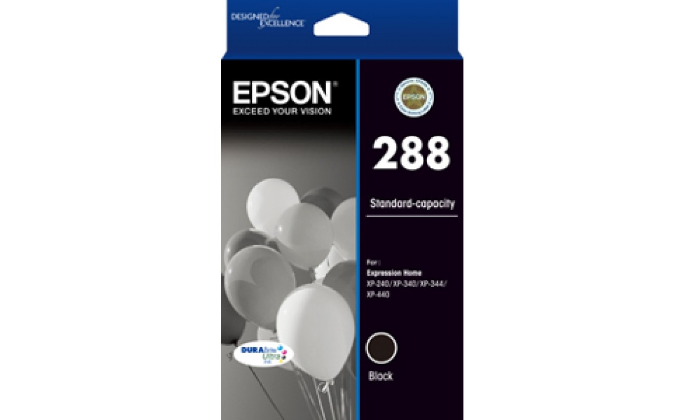 Epson 288 Std Cap DURABrite Ultra Black ink Suits XP240 XP440 T305192