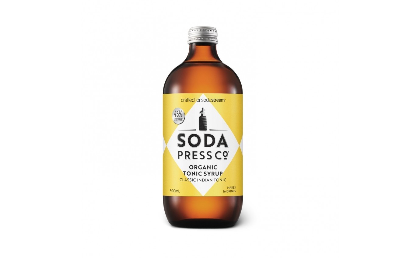 Soda Press Co Organic Indian Tonic Soda Syrup 500ml (6 Pack) 10248076106PK