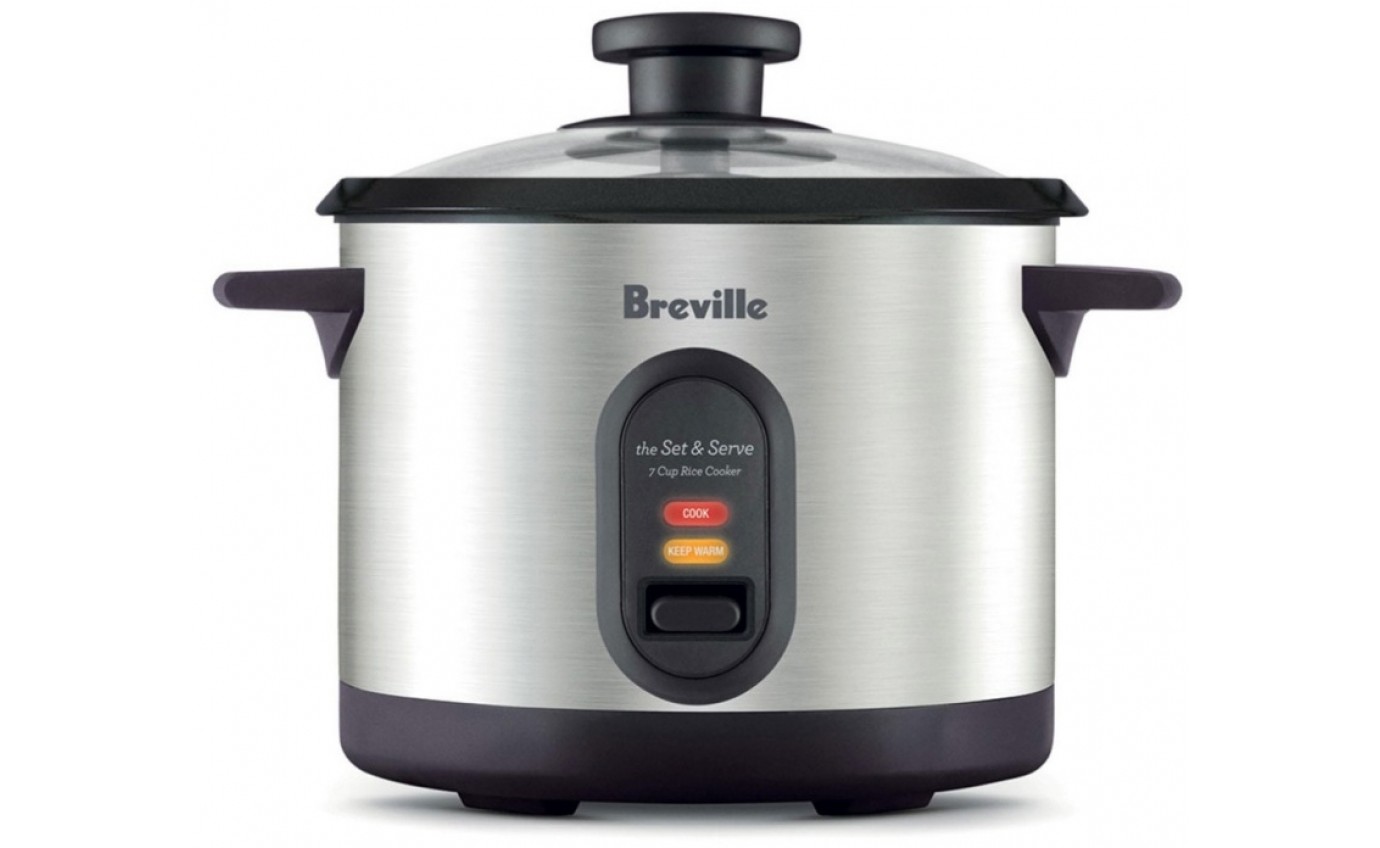 Breville the Set & Serve™ 7 Cup Rice Cooker BRC310BSS