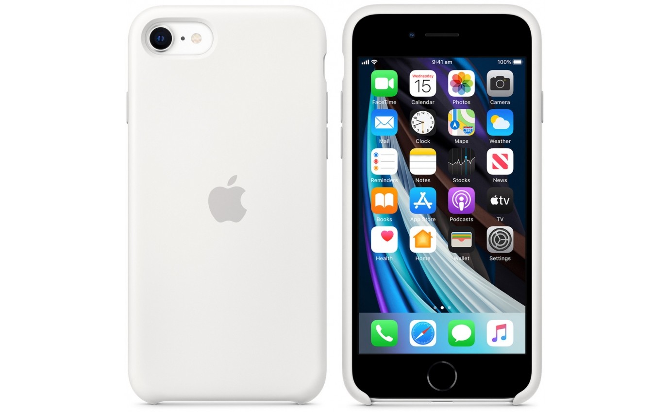Apple iPhone SE Silicone Case (White) MXYJ2FEA