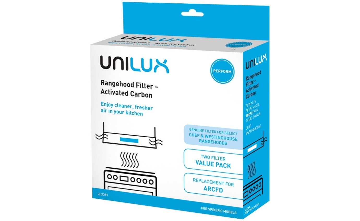 Unilux Activated Carbon Rangehood Filter (2 Pack) ULX251