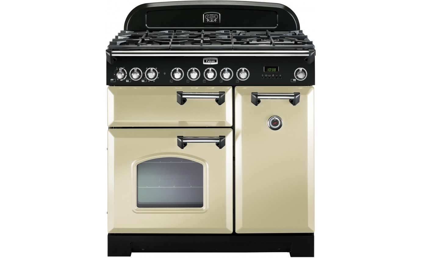 Falcon Classic Deluxe 90cm Dual Fuel Upright Cooker CDL90DFCRCH