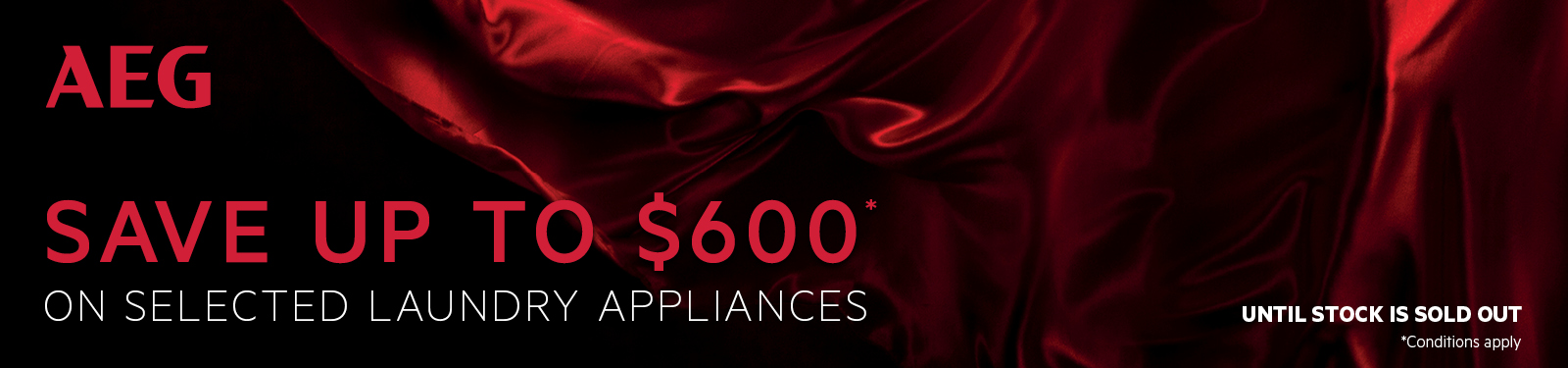 Save Up To $600 On Selected AEG Laundry Appliances