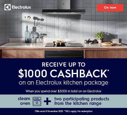Electrolux Kitchen Cashbacks