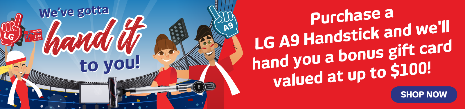 Bonus Gift Card With LG Handsticks