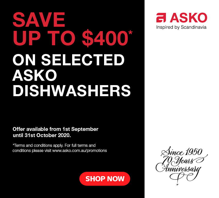 Save Up To $400 On Asko Dishwashers