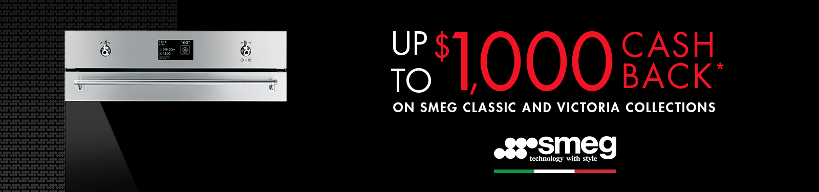 Smeg $1000 Cashback