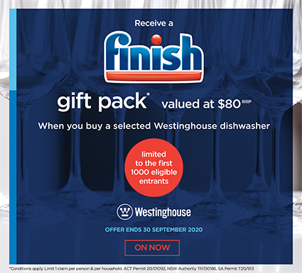 Westinghouse Dishwashers Bonus Finish Pack